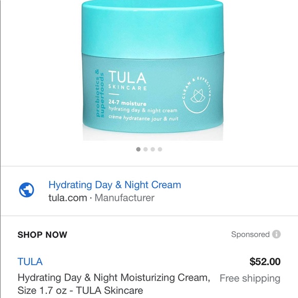 tula 24 hour moisturizer